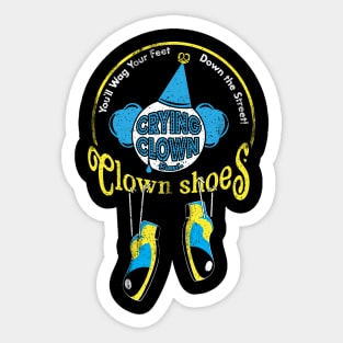 Crying Clown Shoes Sticker